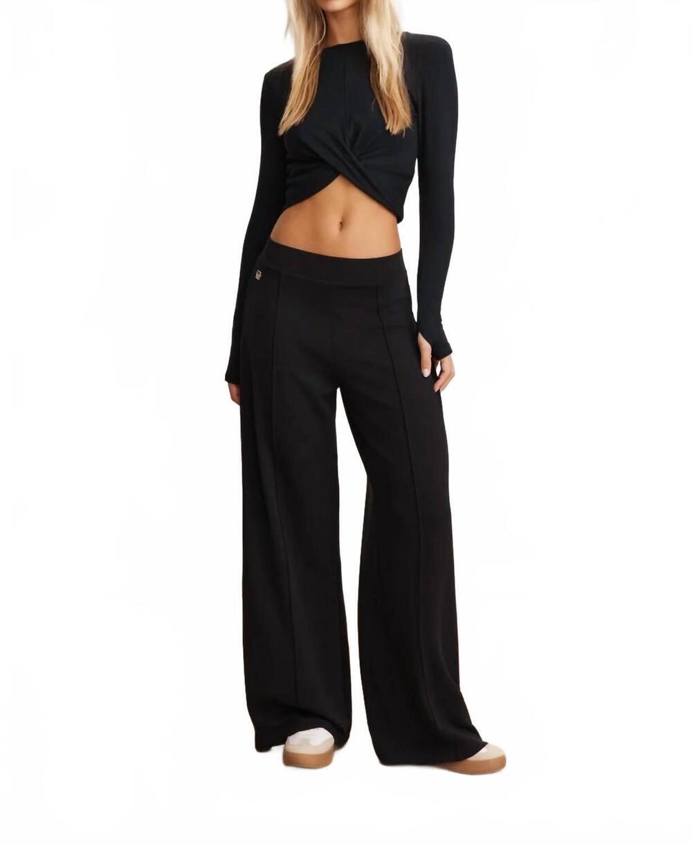 NEW LUNE ACTIVE eva wide leg pants in black